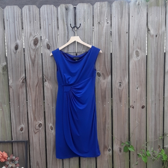 connected apparel Dresses & Skirts - Connected Apparel Blue Sleeveless Dress-Size 6